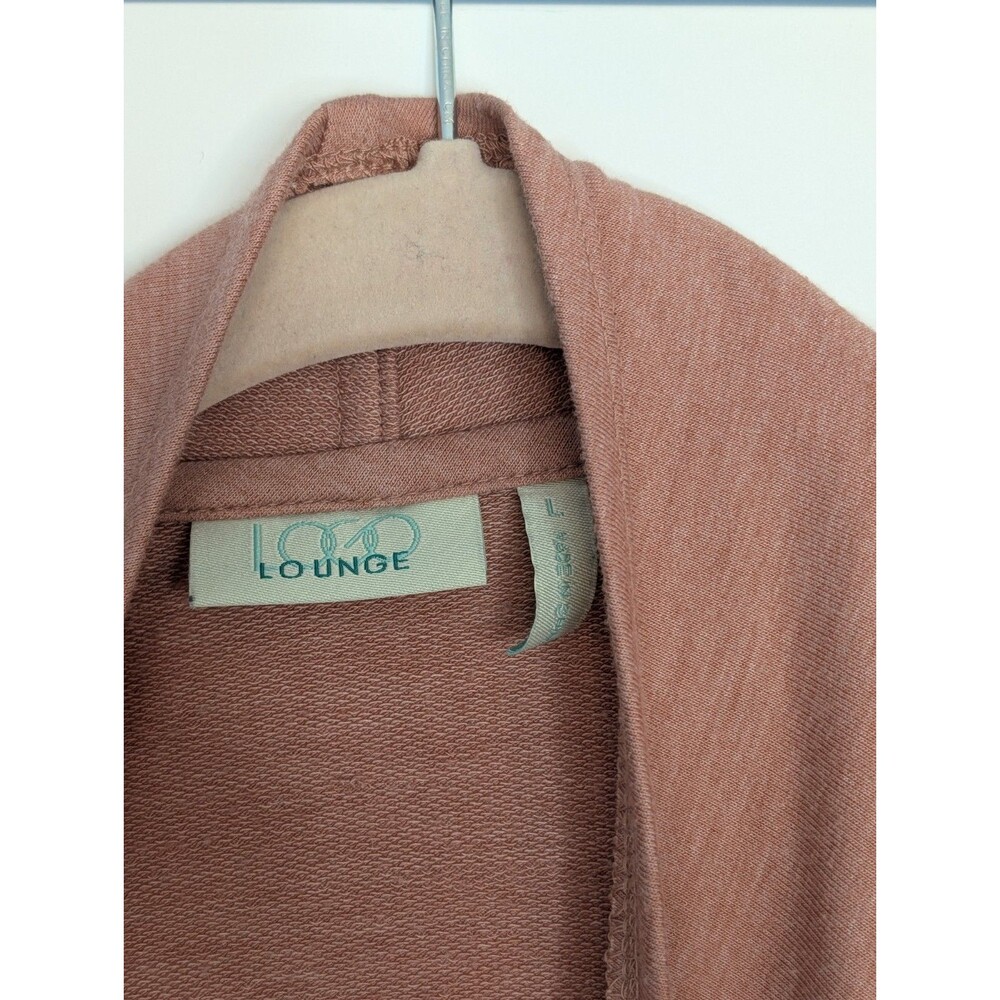 LOGO Lounge by Lori Goldstein Cascading Open Top - Heathered Clay, Large, EUC - Picture 2 of 3